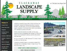 Tablet Screenshot of clackamaslandscapesupply.com